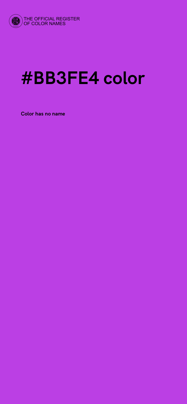 #BB3FE4 color image
