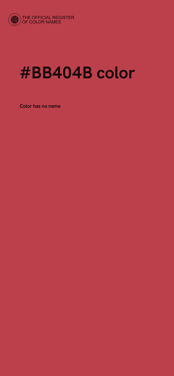 #BB404B color image