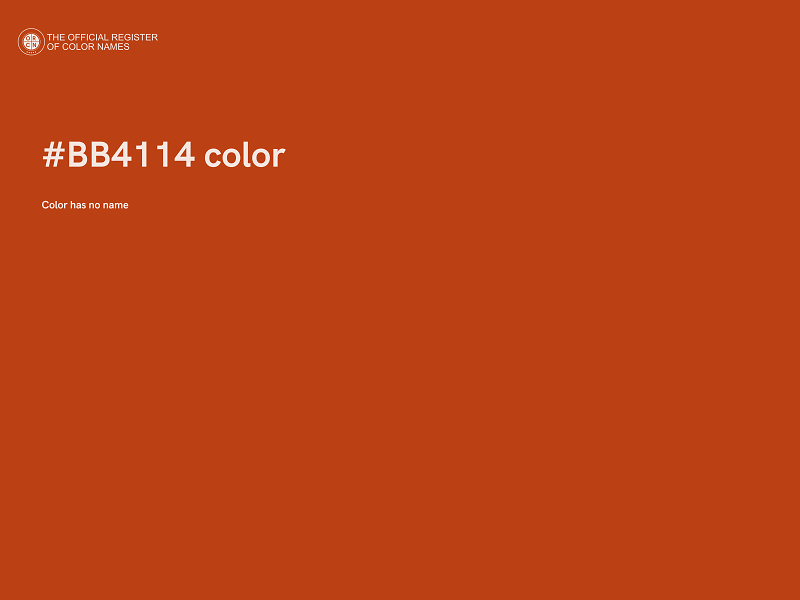 #BB4114 color image