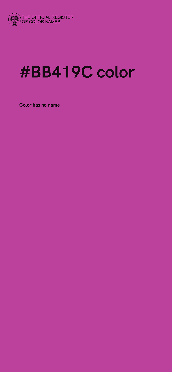#BB419C color image