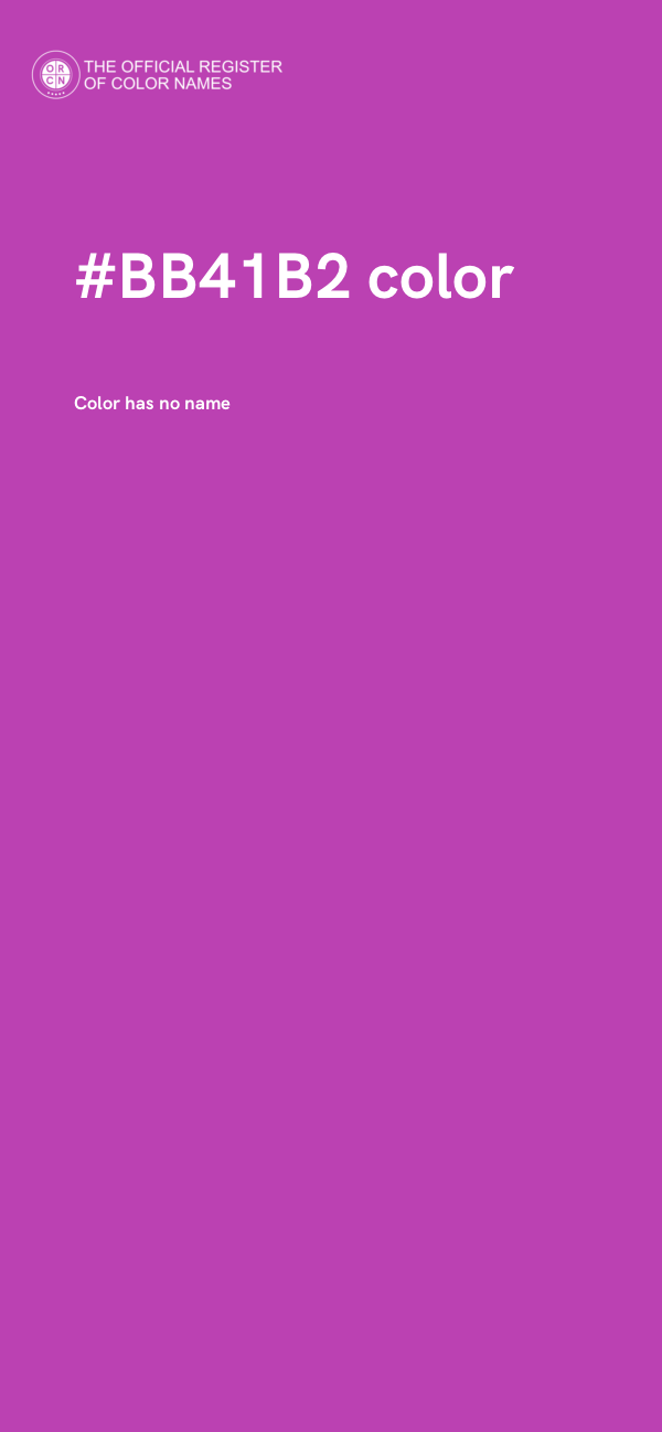 #BB41B2 color image