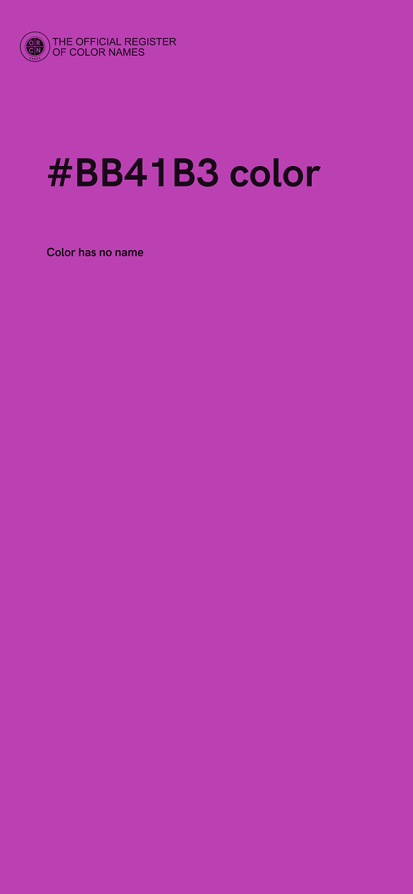 #BB41B3 color image