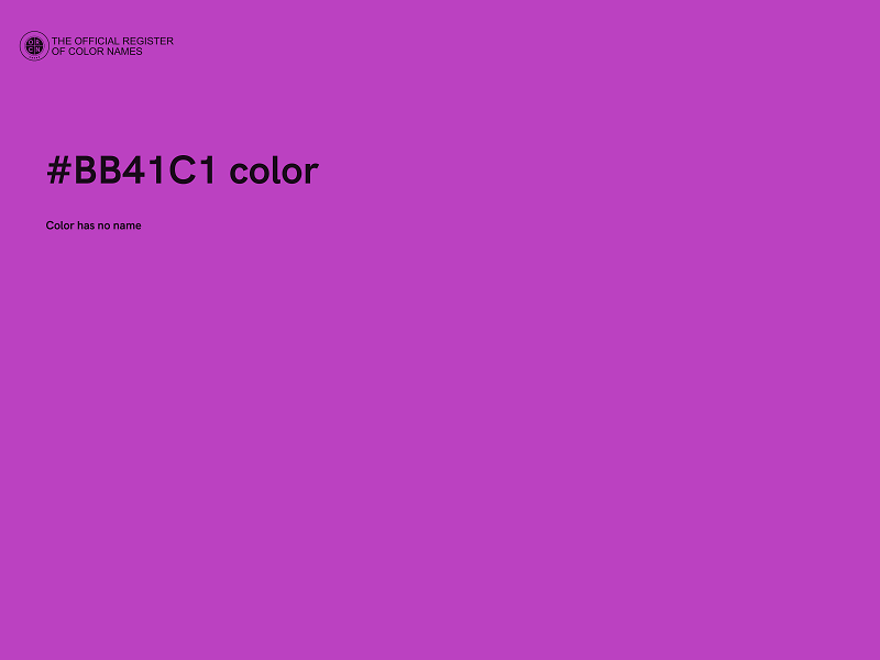 #BB41C1 color image