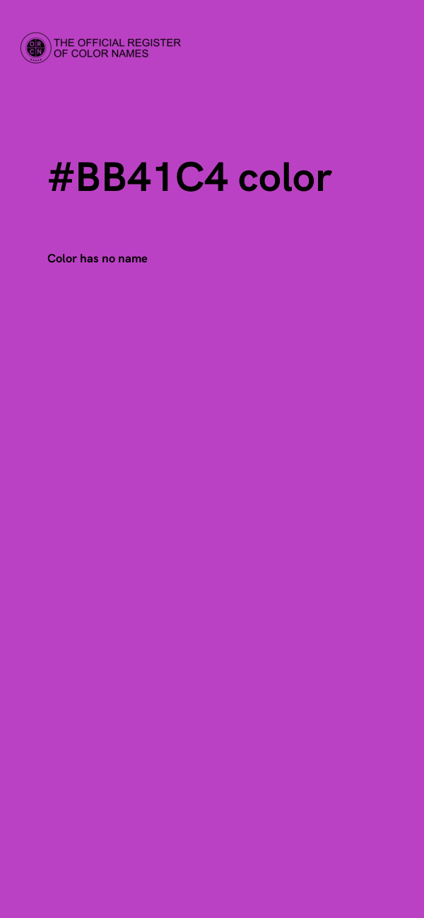 #BB41C4 color image