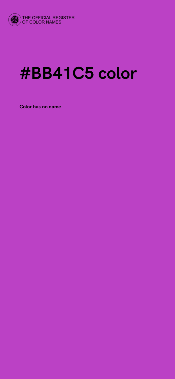 #BB41C5 color image
