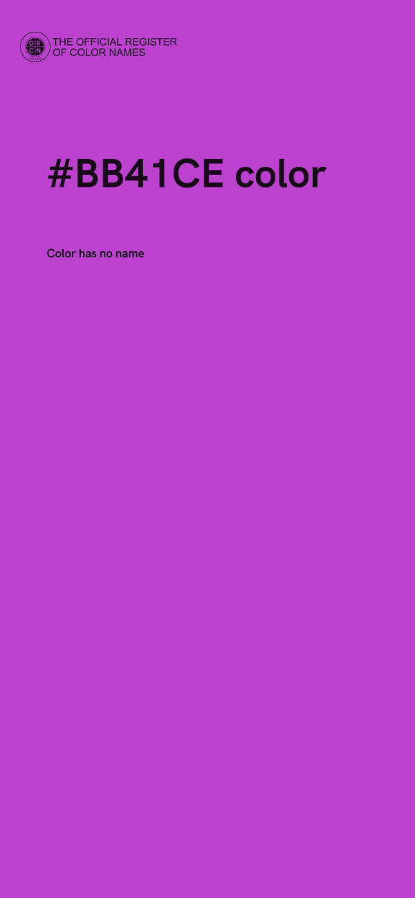 #BB41CE color image