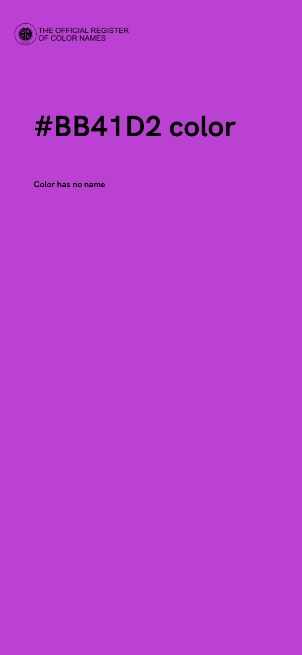 #BB41D2 color image