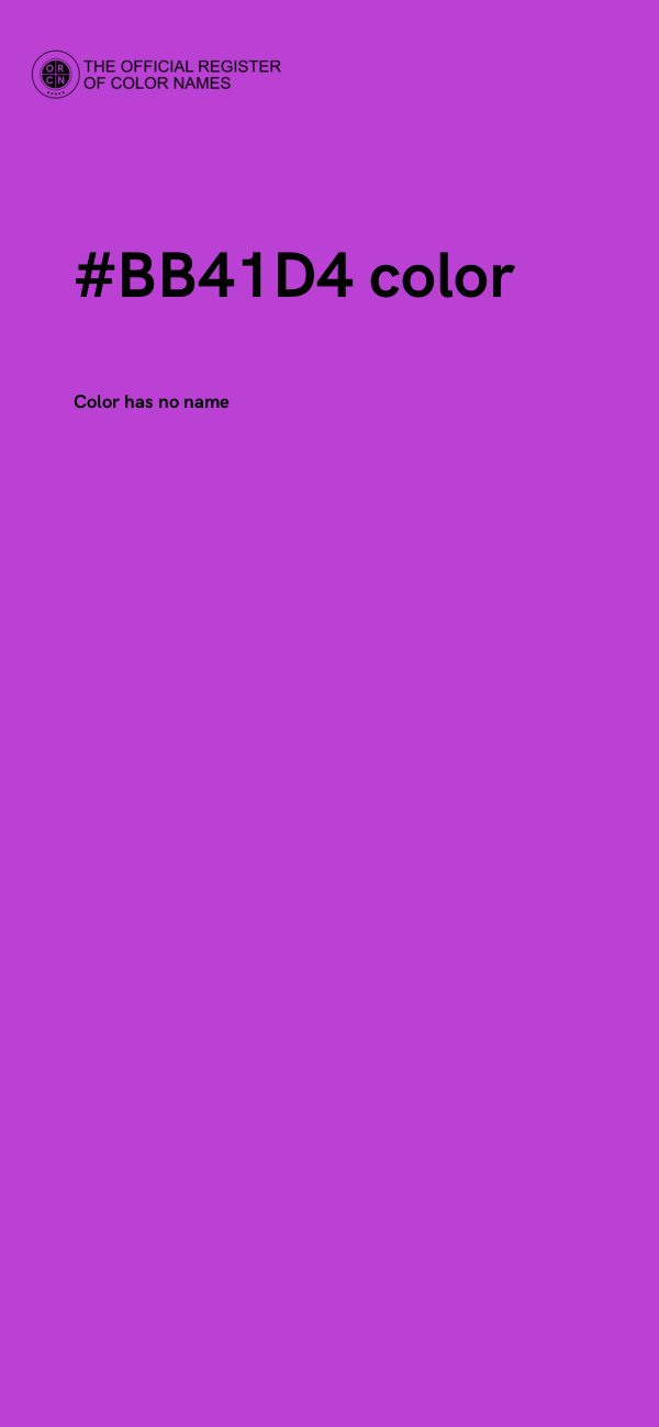#BB41D4 color image