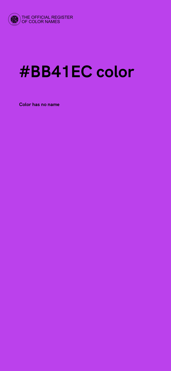#BB41EC color image