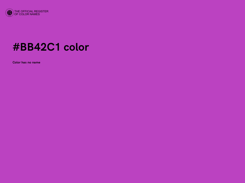 #BB42C1 color image