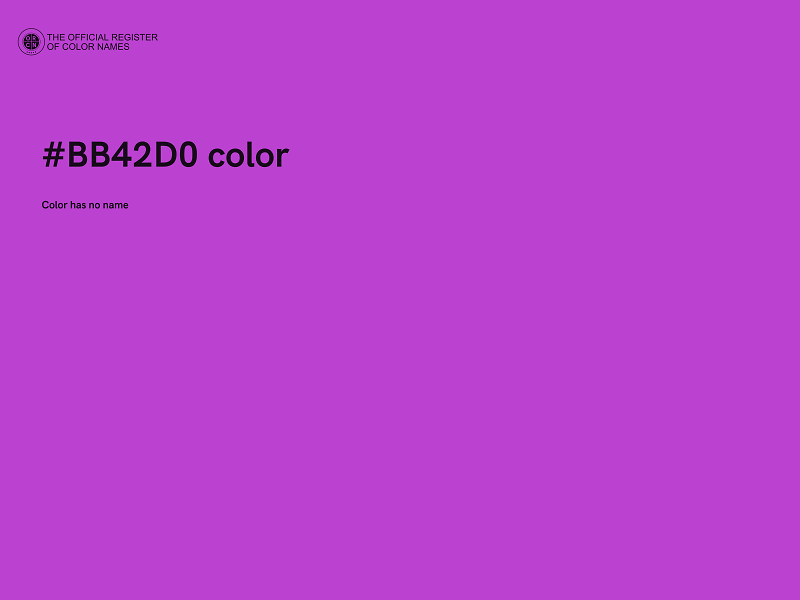 #BB42D0 color image