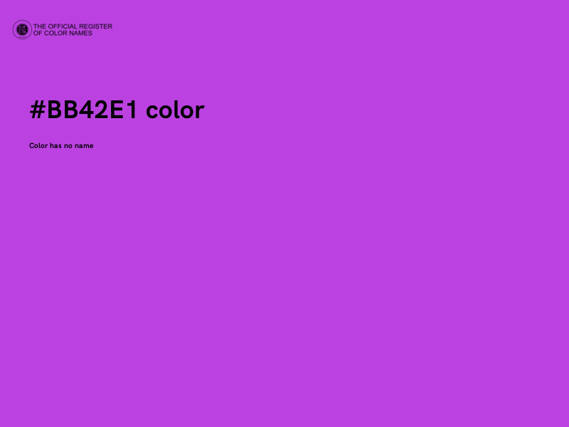 #BB42E1 color image