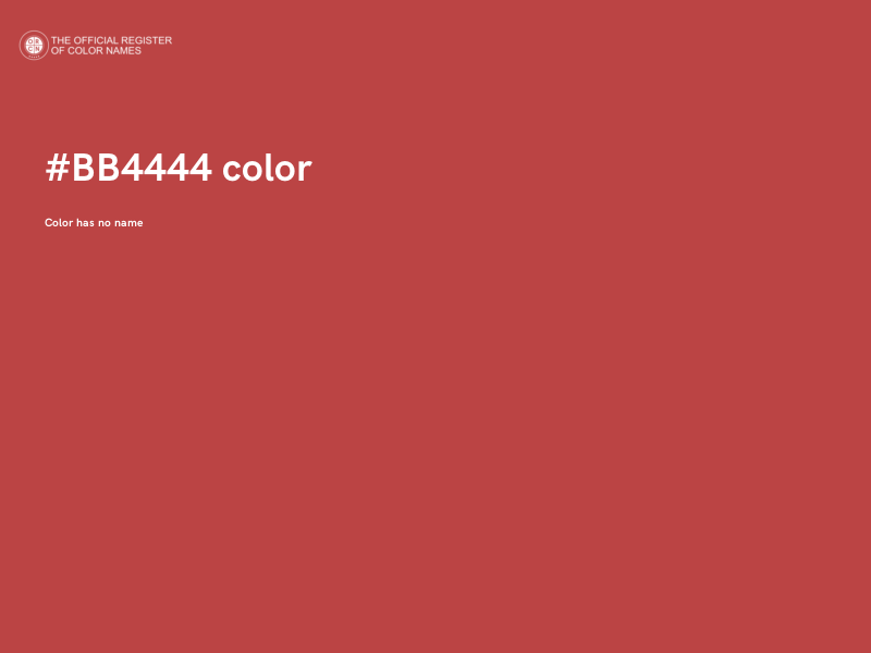 #BB4444 color image