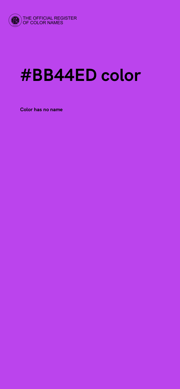 #BB44ED color image