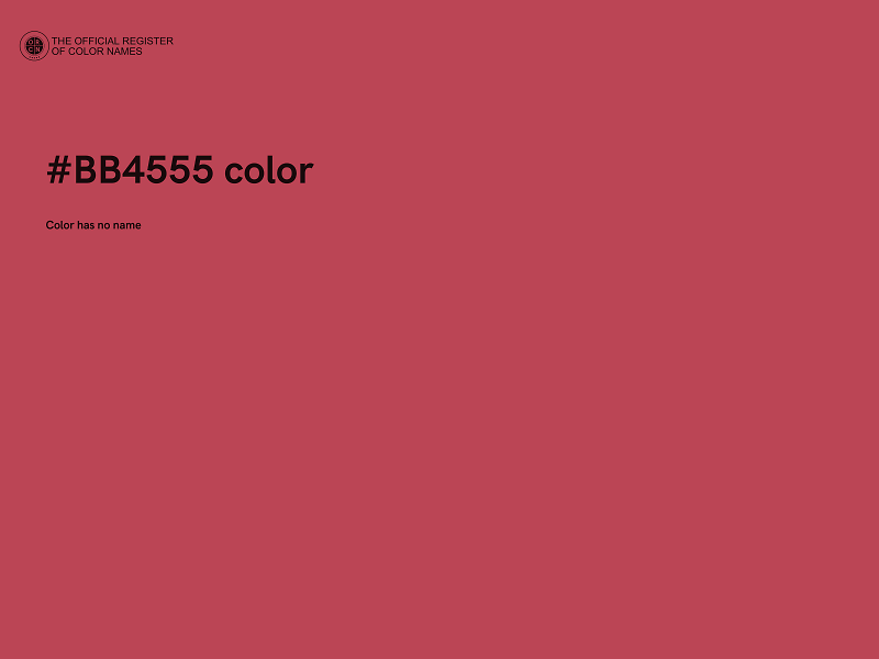 #BB4555 color image