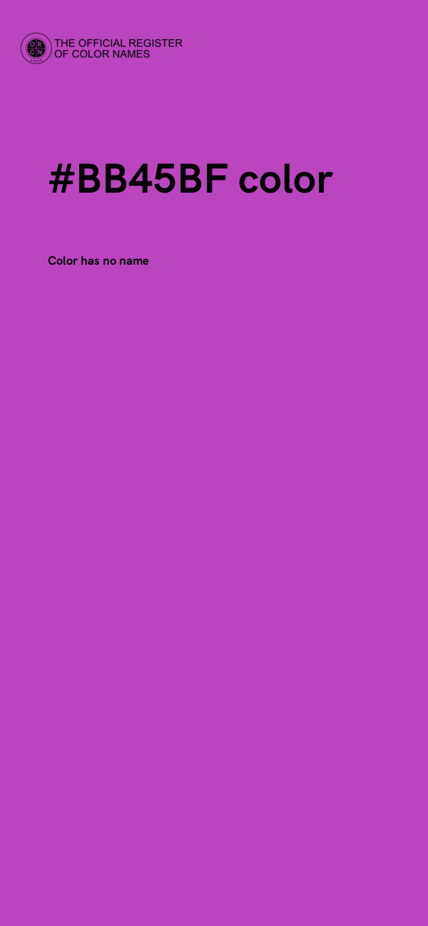 #BB45BF color image