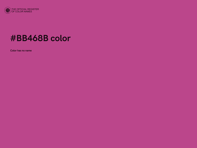 #BB468B color image