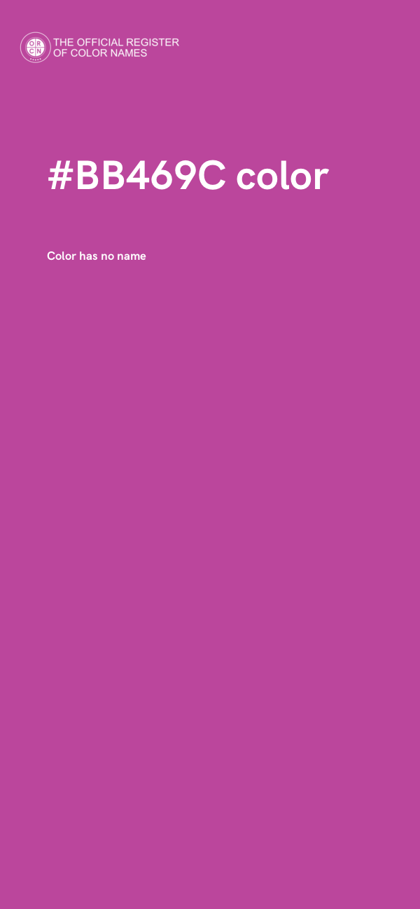 #BB469C color image