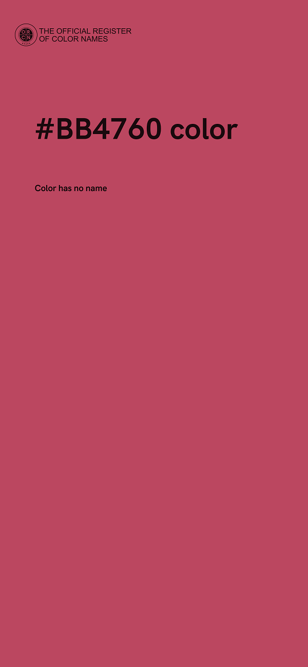 #BB4760 color image
