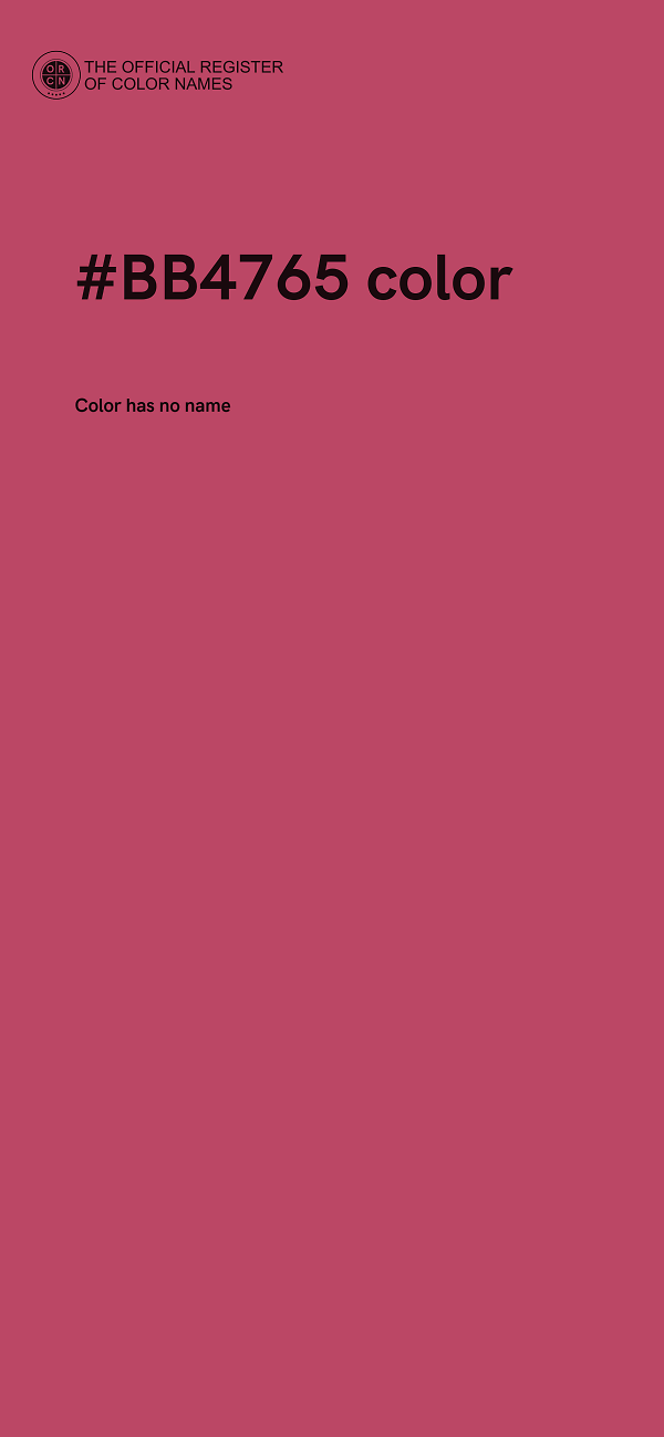 #BB4765 color image