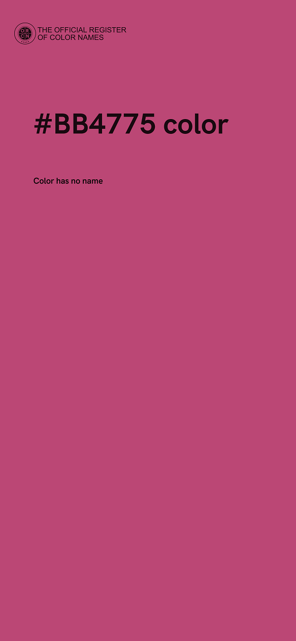 #BB4775 color image