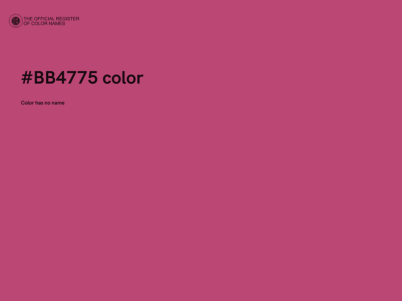 #BB4775 color image