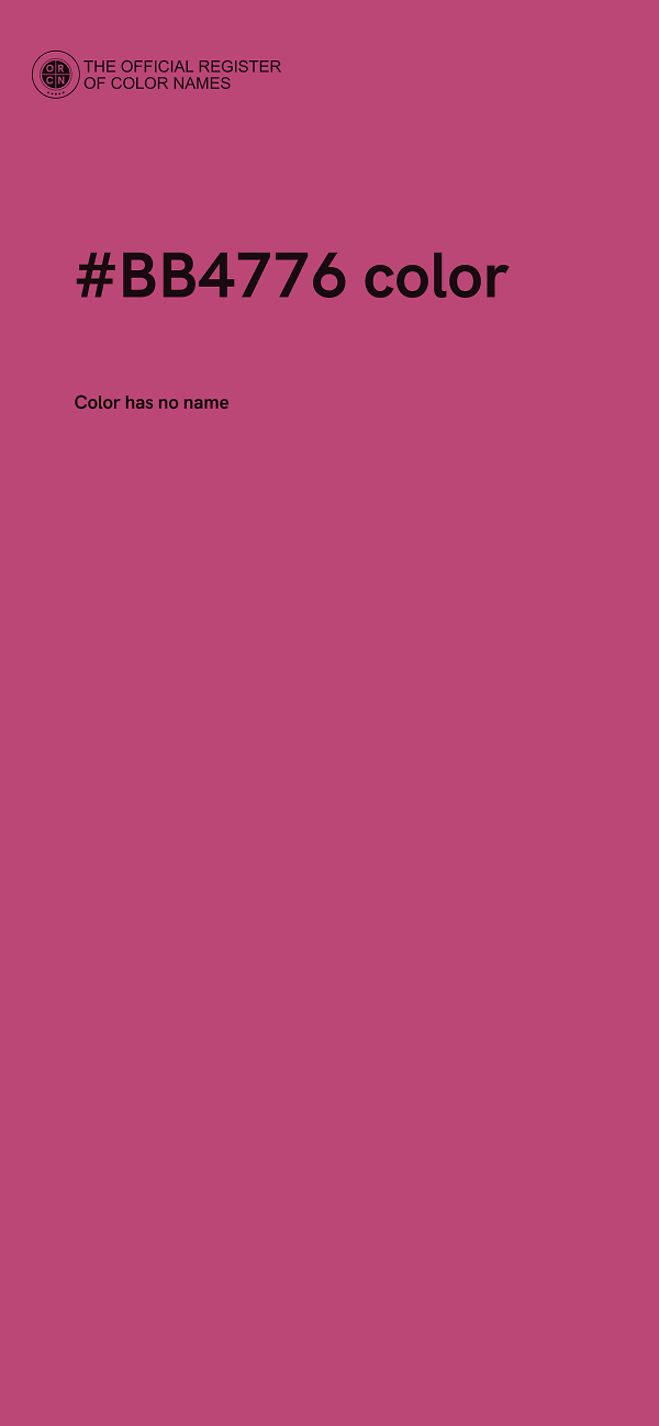 #BB4776 color image
