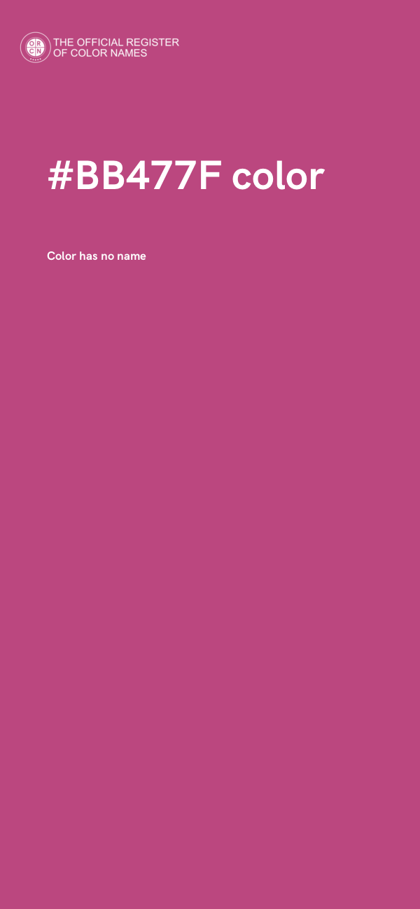 #BB477F color image