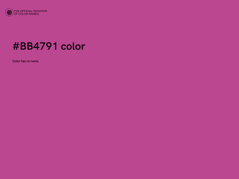 #BB4791 color image