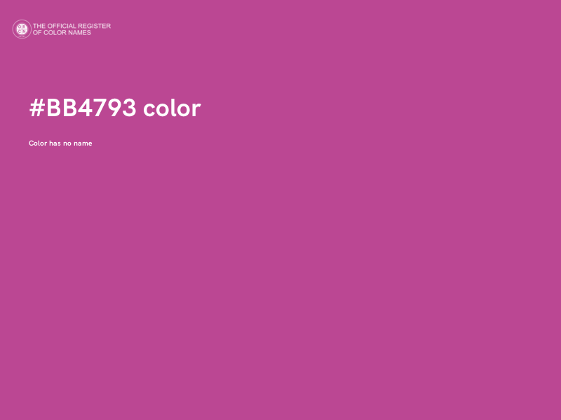 #BB4793 color image