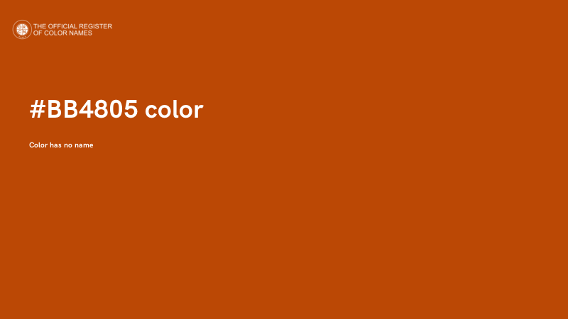 #BB4805 color image