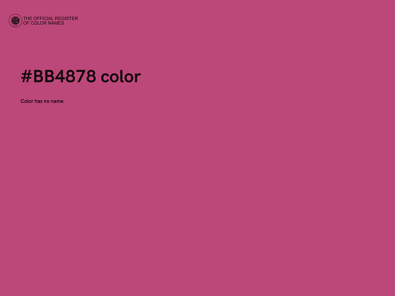 #BB4878 color image