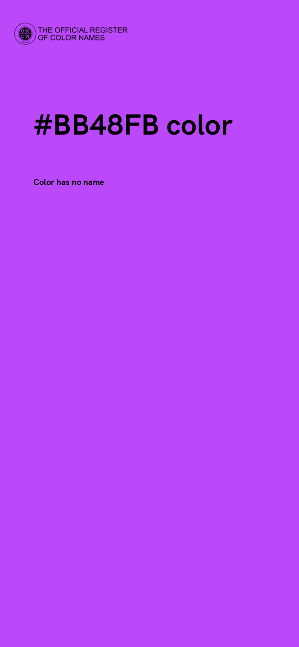 #BB48FB color image