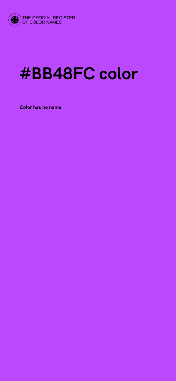 #BB48FC color image