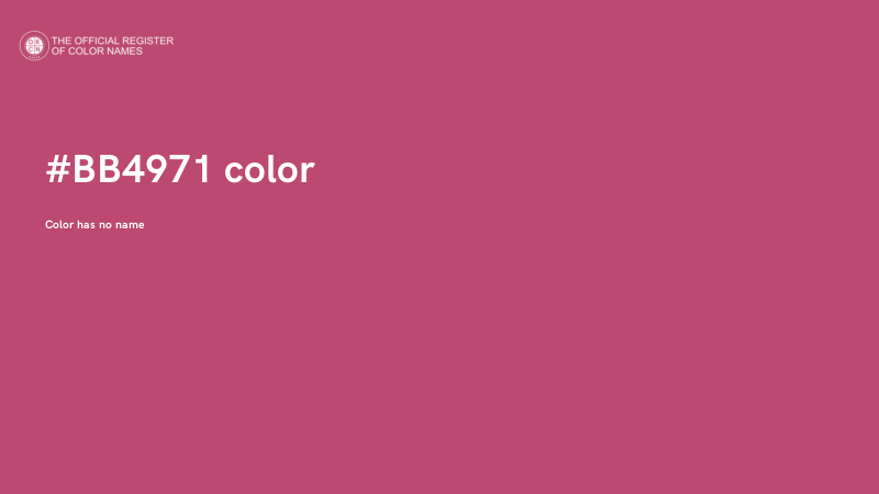 #BB4971 color image