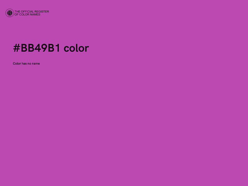 #BB49B1 color image