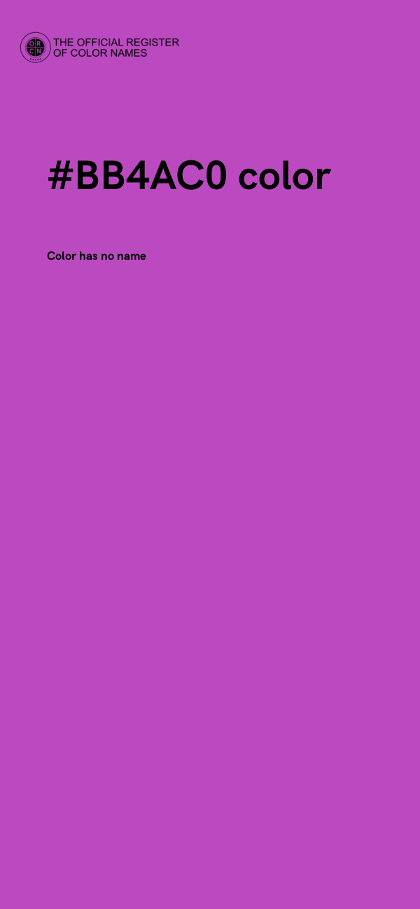 #BB4AC0 color image