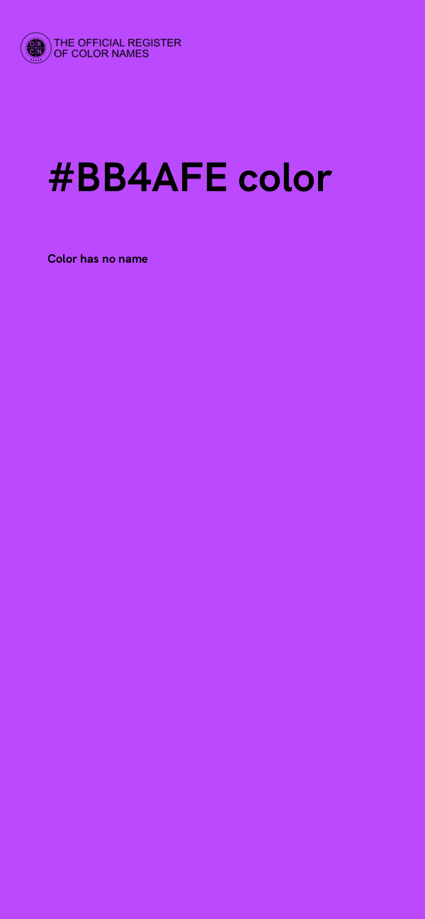 #BB4AFE color image