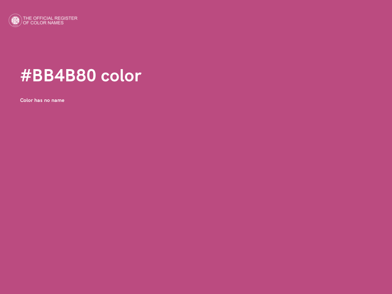 #BB4B80 color image