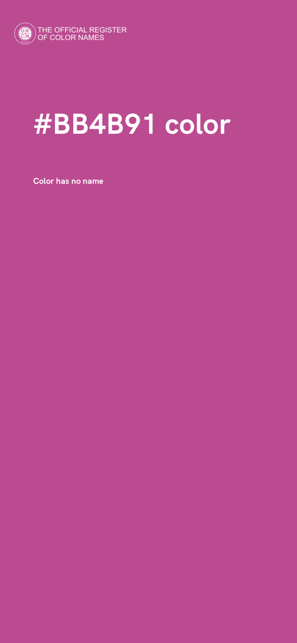 #BB4B91 color image