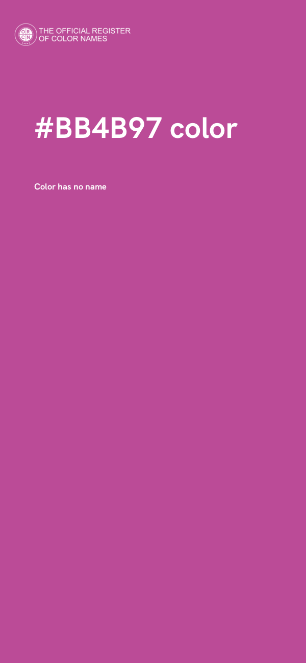 #BB4B97 color image