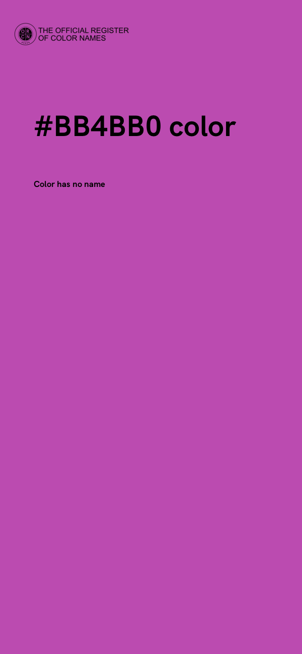#BB4BB0 color image