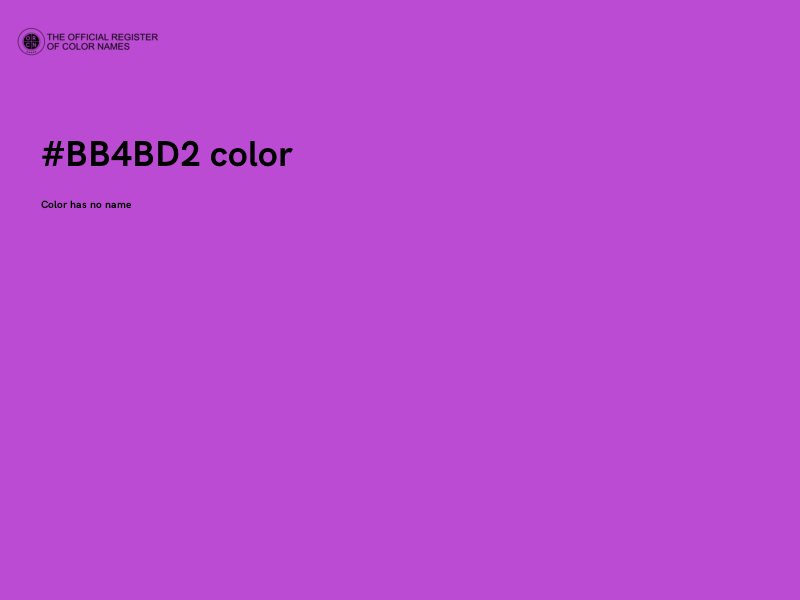 #BB4BD2 color image