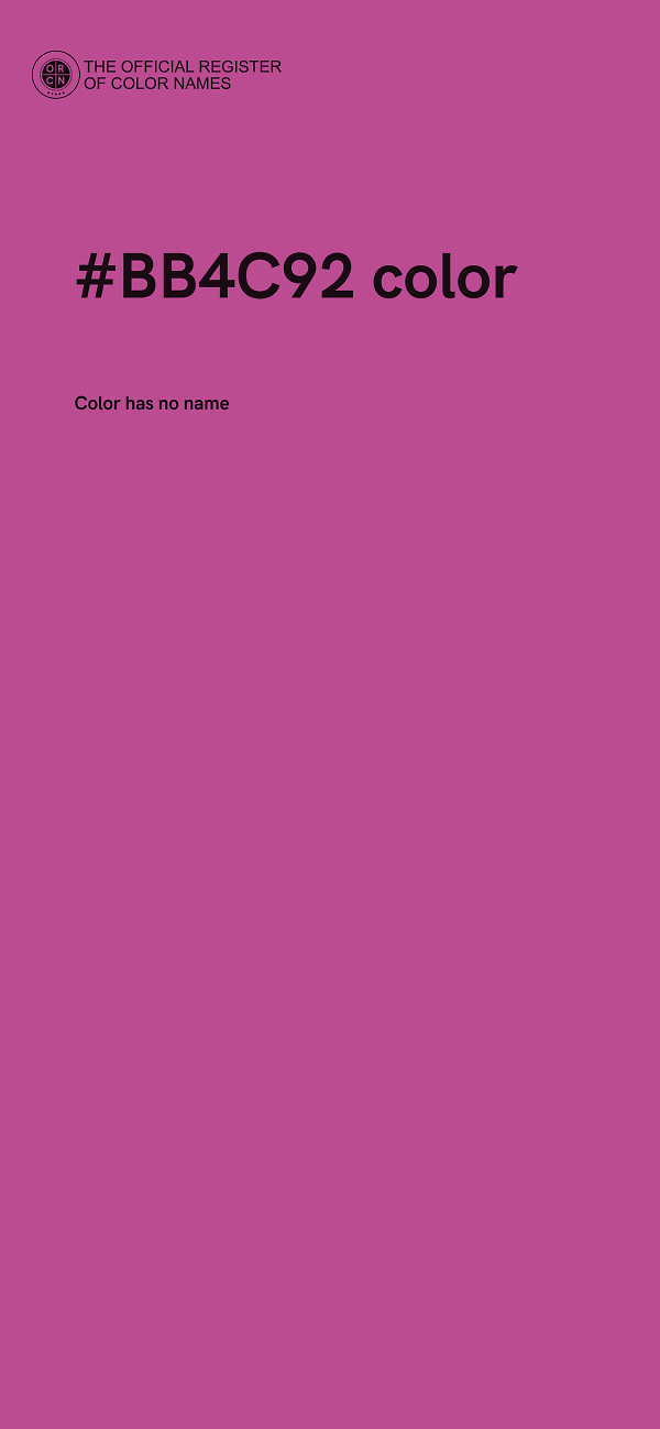 #BB4C92 color image