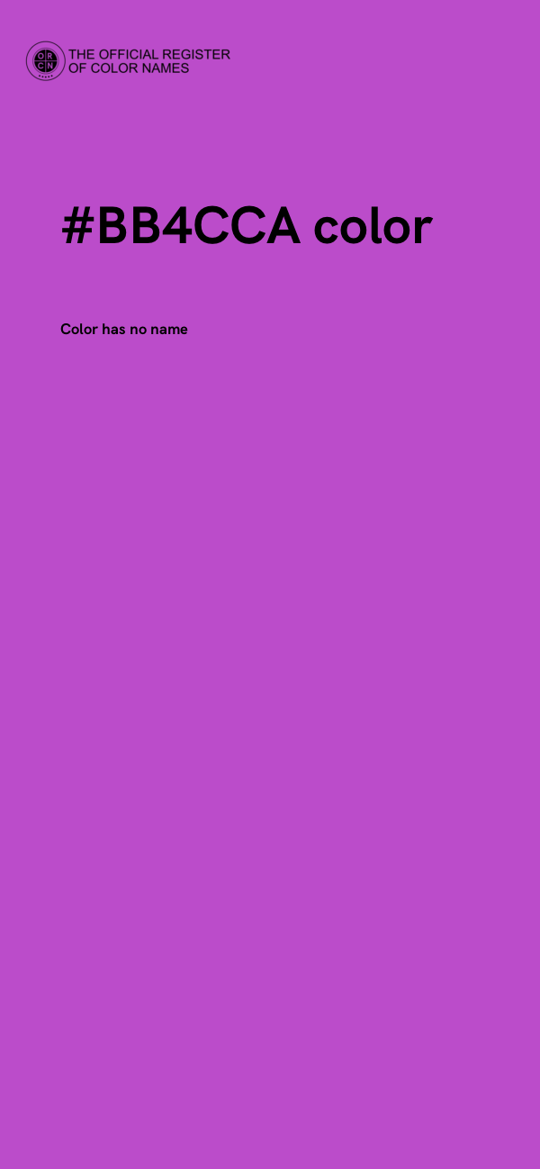 #BB4CCA color image