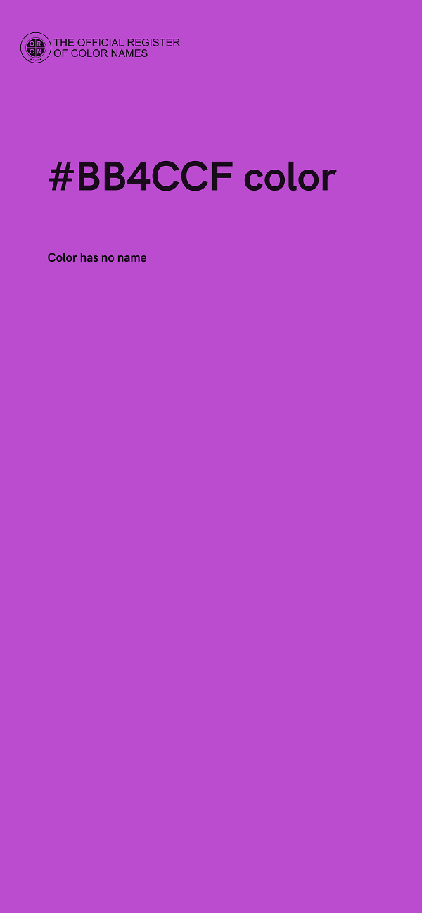 #BB4CCF color image