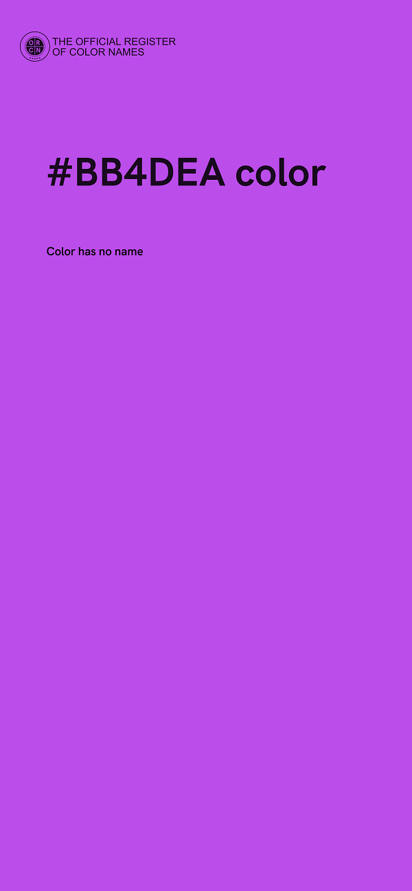 #BB4DEA color image