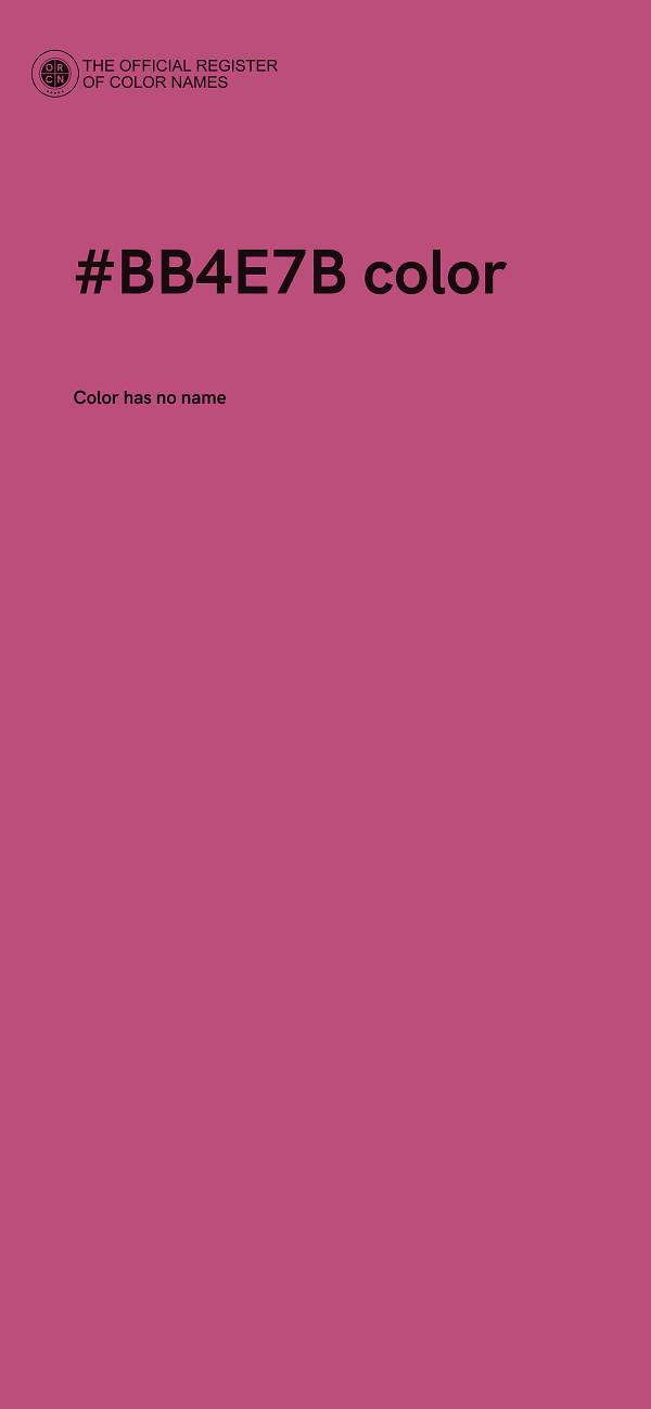 #BB4E7B color image