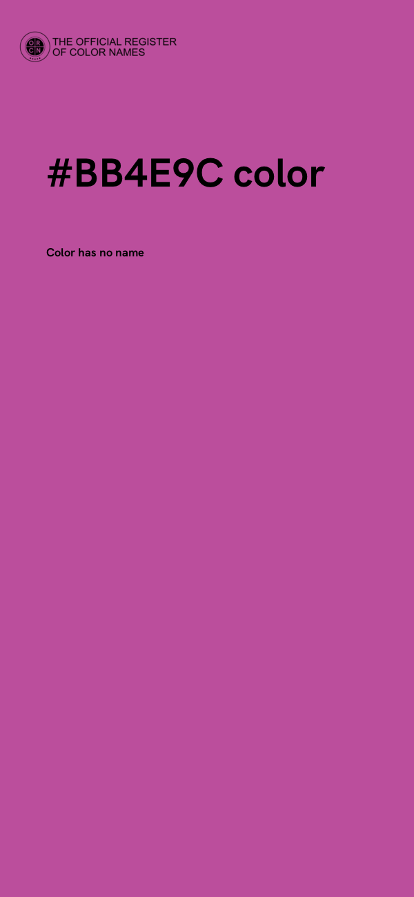 #BB4E9C color image