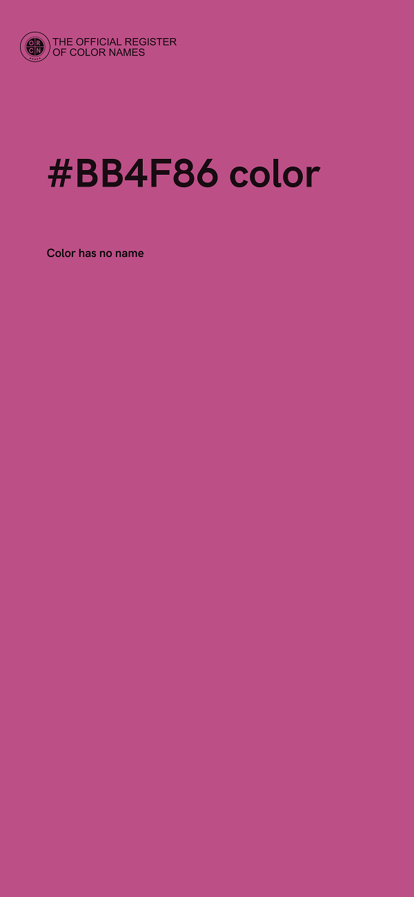 #BB4F86 color image
